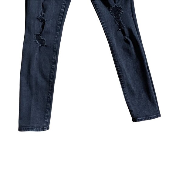Abercrombie & Fitch Super Skinny High Rise Jeans-Black-Size 31/12-GUC - Picture 4 of 8